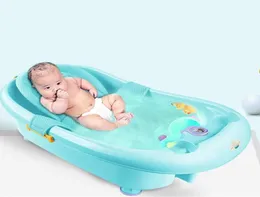 Badkarplatser Baby Bath Security Net Född badkar Stödmatta Spädbarn Dusch Care Stuff Justerbar Safety Cradle Swing For4113214