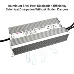 800 Вт Светодиодный водитель AC 180-263V в DC 24V 36V 45V 48V IP67 Водонепроницаемые освещения трансформаторы Outdoor Light CCCV SMPS PUS XLG-800