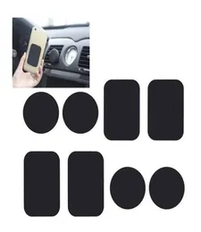 100st Black Metal Plate Universal Car Phone Holder For Magnetic Adsorption Desk väggtelefonhållare Iron Sheets Fit Air Vent Carho6249344