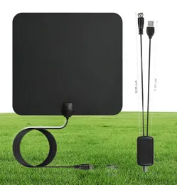 HDTV Antenna TV Digital HD 80 Mile Range Skywire TV Indoor 1080P 4K 16ft Coax Cable Easy Installation High Reception Amplified6352021