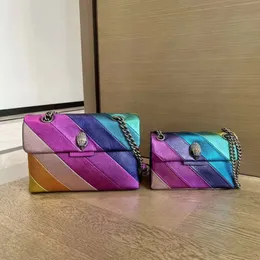 Tasarımcı Crossbody Kurt Geiger Çanta Kartal Kalp Kalp Gökkuşağı Çanta Kadın Deri Çanta Omuz Erkek Çapraz Vücut Pembe Debriyaj Sier Zincir Göğüs Çantaları