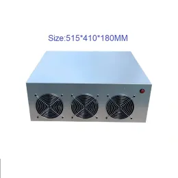 Torri 5 Custodia server GPU con 3 ventole piattaforma per macchine per la casa per la scheda madre BTC ETH Case Sliver