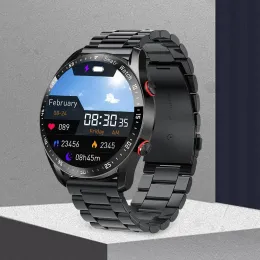 Zegarki inteligentne zegarek EKG+PPG Man Kobiety oglądają luksusowy pełny ekran dotykowy wiele trybów sportowych Properometr dla sportu na świeżym powietrzu.