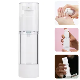 Depolama Şişeleri 4 PCS Şampuan Flask Sabun Dispenser Sprey Seyahat Boyut Kapları Pompa Vakum Şişesi Havasız