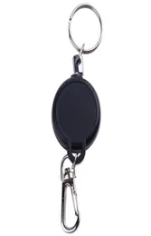 Multifunktionell infällbar nyckelring Zinklegering ABS Namn Tagkort Holder Key Ring Chain Pull Clip Keyring Outdoor Survival Sport8784863