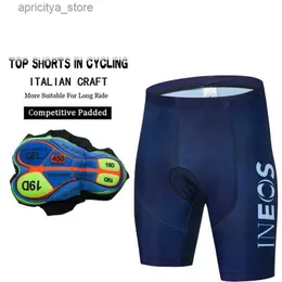 Bisiklet şort 2024 ineos bisiklet şortları önlük pantolon mtb erkek maillot giyim bisiklet profesyonel jel taytlar önlük kısa yaz yol bisiklet pns l48