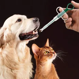 3 Stücke Haustierpille Kolben Popper für kleine Katzen Hunde Pille Pistole Spender Schütze Haustier Piller Weiche Tipp Tablette Spritze Pusher