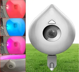 Işık Kase Hareketi Aktif LED Tuvalet Gece Hafif Banyo LED 8 Renk Lamba Sensörü Işıkları Akıllıca Tuvalet Kasesi Hafif AN6633641