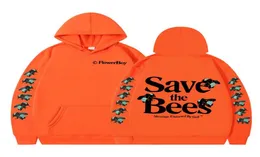 Men039s moletom moletons de moletom Save The Bees Le Fleur Tyler Criador Hip Hop Com capuz de tamanho grande de inverno Fleece Tracksuit Street5985732