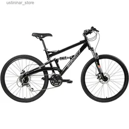자전거 Ride-ons FSX 1.0 디스크 브레이크 알루미늄 프레임 부커 블랙 자전거 사이클링 L47을 갖춘 듀얼 풀 서스펜션 산악 자전거