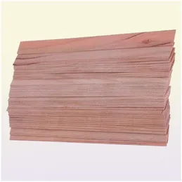 50pcs Wood Wicks para velas de soja ou vela de cera de palmeira Fazendo suprimentos DIY Candle Family Party Tool H09105904636