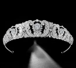 Neuankömmlinge Prinzessin Schöne Haarzubehör Braut Tiaras Kristalle Strassbraut Kopfbedeckungen Hochzeitsfeier Haare Crown4749426