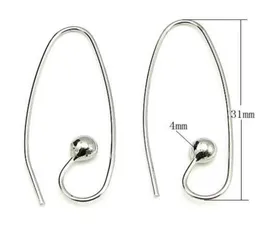 10PCSLOT 925 STERLING SILVER EARRING HOOK CLASPS DIYクラフトジュエリーギフト08x4x12x30mm WP0682895070のコンポーネントを見つける