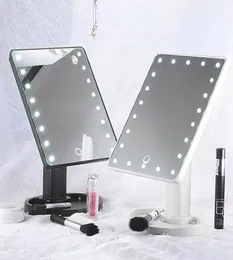 Einstellbare 1622 LEDs beleuchtete Make -up -Spiegel -Touchsbildschirm Tragbarer Vergrößerung Waschtischlampe Kosmetikspiegel Make -up Tool4553932