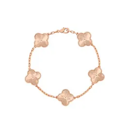 مصمم سوار Clover Gold 18K Gold 925 Sterling Silver Crystal Diamond Luxury Bracelet China Jewelry Factory Ladies Day