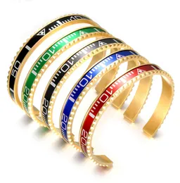 BC Jewelry Fashion Brazaletes pulseras سوار مشعل مطلي بالرجال للرجال سوار عداد السرعة الفولاذ المقاوم للصدأ الكامل 2220961