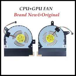 Pads New Laptop CPU GPU Cooler Fan para Asus ROG G752 G752VM G752VY G752VT G752VL G752VS DFS2004058I0T FHCV DFS2010058I0T FHCW Testado