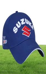 Erkekler Suzuki Yarış Kapağı F1 Araba Mogo GP Motosiklet Yarış Kapakları Erkek Kanca ve Döngü Spor Beyzbol Güneş Kap şapkası Siyah Mavi Color1214614