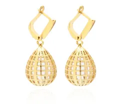 Varole verkauft ovaler Hoop Drop -Ohrringe Aussage Geometrisch für Frauen Gold Ohren Dangle Schmuckzubehör1943328