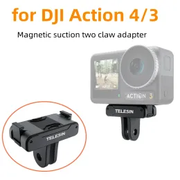 Tillbehör för DJI -action 4/3 Magnetisk sug Två käkadapter Magnetisk expansion för DJI -action 4/3 Tillbehör