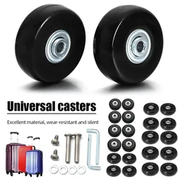 Silent Travel Suitcase Luggage Wheels Replacement Dia40-100mm Suitcase Parts Axles Sliding Resistant Rubber Casters Repair Kit