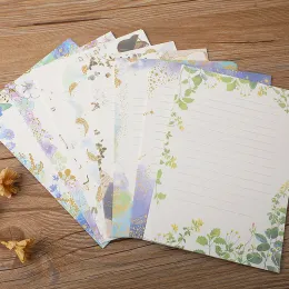 8pcs/Lot A5 Vintage Letter Paper Schreiben Papierbriefpolster für Umschlag Stationärer Papier Hochzeitsfeier Büro Schreibzubehör