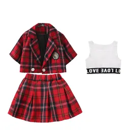 Costume de dança K -pop Kids Hip Hop Jazz Dance Roupas para meninos de  meninas, roupa de dança de rua Roupa de desempenho 2024