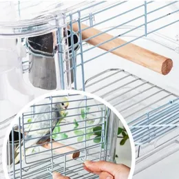 Portátil ao ar livre, gaiolas de pássaros Casa Canário Parrot Pássaro transparente Gaiolas de aves acrílico Budgie Jaulas Birds Supplies WZ50BC