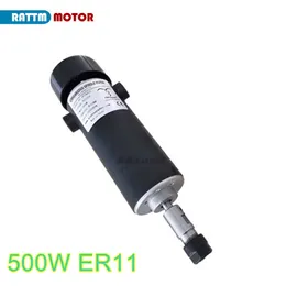 500W ER11 / ER16 CNC DC 공기 냉각 스핀들 모터 스피드 주지사 110V + 콜렛 + 클램프 + 비트