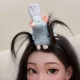 Ratatouille saç bandı karikatür peluş bebek kafa bandı yaratıcı sevimli geniş kenarlı saç bantları saç tokası sıcak headdress kız hediyesi