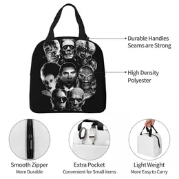 Universal Monster Gang Insulated Lunch Bag Leakproof The Mummy Frankenstein Horror Movie Cooler Bag Lunch Box Tote Food Bag