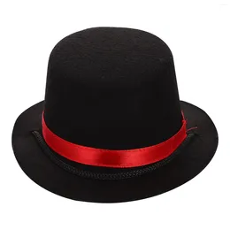 Abbigliamento per cani Cappello per animali domestici adorabili delicati di delicata fornitura di cosplay Costumi portatili decorativi Bowler