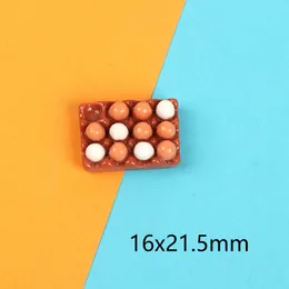 10pcs Mini Resin Kawaii Diy Egg Room Decor Statue Mini Figures Miniature Decorative Sculpture Dollhouse Figurines for Decoration