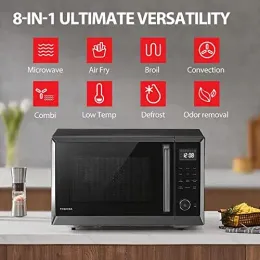 Fryers ML2EC10SA (BS) 8IN1 Странная столешница микроволновая печь с микроволновой комбинацией воздушной фритю