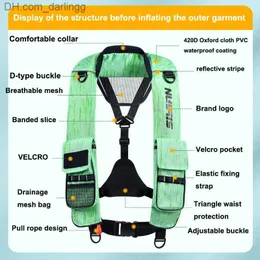 Life Vest Buoy Jacket Professional Swimming Life Vest Automatic Operatable Comple Swimsuit Proports Swimming Swegfival Sceedq240412