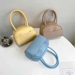 Omuz çantaları 2024 Moda Kadın Koltuklu Çanta Taşınabilir PU Deri Üst Çantalar Tasarımcı Crossbody Sac A Main