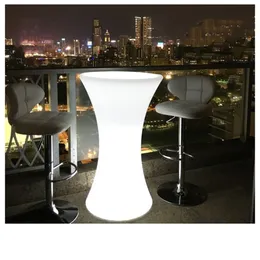 Rechargeable LED Light Table Lamp 10-Piece Outdoor Bar Cocktail Table  Commercial Grade, Cordless Accent Lighting