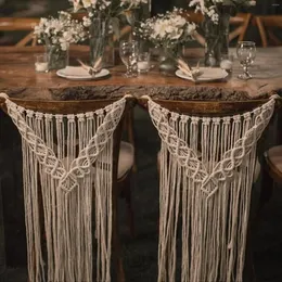 Tapestries Arrival 1 Pair Macrame Wedding Chair Decore Tapestry Decor