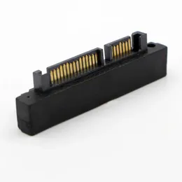 SATA7+15pin da maschio a femmina a 90 gradi Adattatore inverso inverso SATA Disco Adattatore di interfaccia a testa singola