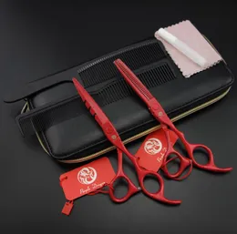 HELA 55QUOT60QUOTPURPLEDRAGON Professionella hår sax Set Cutting Thunning Scissors Barber Shears S3965697437