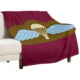 Blankets Parachutist Badge With Wings - Airborne Qualified (United Kingdom) Throw Blanket Sofa Bed Decorative Baby