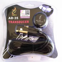 Adeline Ad35 Mini Sound Pickup Piezo Transducer Contact Mic для акустической гитары укулеле скрипки Виола виолончель банджо без бурения 3336515