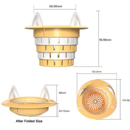 Kreativer Küchenspüle Filter faltbares Silikongitter Sink Sieb Badezimmer Bodenflöses universelles Anti-Clog-Trichtersieger