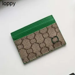 New 24ss designer card case wallet Luxury wallet Womens purse Small card holder Leather trim and iconic hardware The pattern fashion brand womens mens wallet