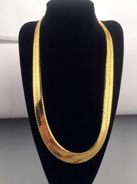 Najwyższa jakość 70cm1 mm Hip Hop Mens Chain Herringbone Golden Silver Naszyjnik Raper Chunky Chunky Chłopcy Raper Nocny klub DJ Jewelry27888880