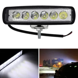 18W 6 LED Auto LED LED LIGHT LIGHT DRL Spotlight High Bright Auto Auto Auto Offroad SUV Truck Fiorli di guida 12V Lampada 12V