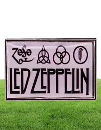 Zespół rockowy Led Zeppelins Enamel Brooth Broatka Metalowe odznaki klapki broszki broszki plecak jeansowy kurtka biżuteria