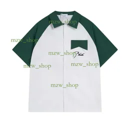 Męska koszulka koszulka Polo designer designer designerka koszulka polo koszulka męska polo po polo men po dla mężczyzn nowa wysokiej jakości koszulka Rhude Kubańska T-shirt 475
