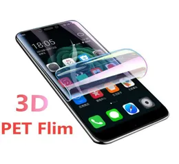iPhone SE 2020 11 Pro Max XS XR X 8 7 Plus Samsung S20 Ultra S10 Not2938125 용 전체 커버 애완 동물 소프트 필름 용 3D 곡선 화면 보호기