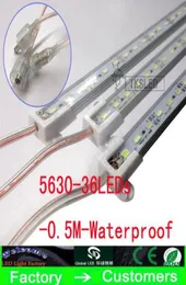 30x Stram Strip Strip IP68 5630 SMD دافئ أبيض الصلبة بار 36 LEDS 05 متر الضوء مع 7037179